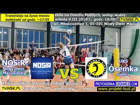tv.nsk.pl 2019-03-09 NOSiR Nowy Dwór Maz. vs UKS Ósemka Siedlce - zaproszenie