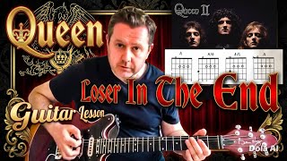 Queen - The Loser In The End - Guitar Lesson (Chord Boxes)