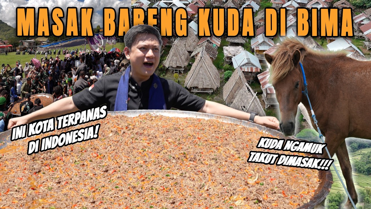 MASAK KUDA DI BIMA! WARGA AUTO KALAP MAKANANNYA.