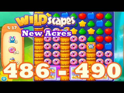 Wildscapes: New Acres Level 486 - 490 HD | 3 match | android | 487 | 488 | 489 | IOS【GameGo Game】
