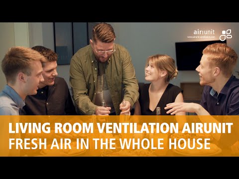 Clever ventilation with the AIRUNIT living room ventilation system