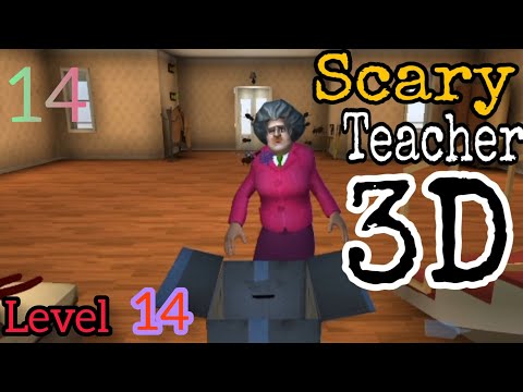 Scary Teacher 3D Gameplay video level 14 status.#scaryGaming