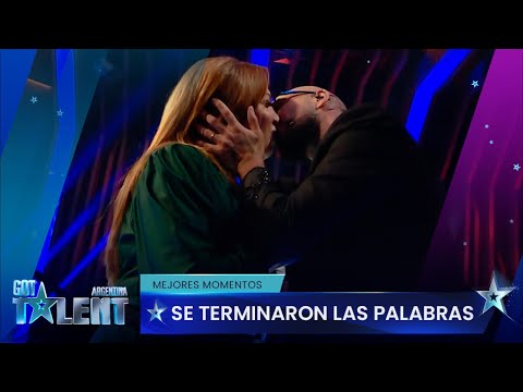 El romántico beso de Abel Pintos y Lizy Tagliani en Got Talent Argentina 2023