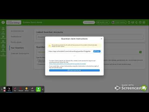 Parent/Guardian Login Using Claim Code