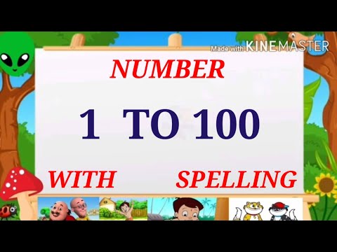 1 to 100 Number, 1 to 100 Spelling, Preschool 1 to 100 Spelling video song, Special English,1to 100