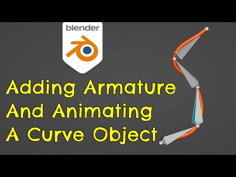 How to add an armature to a Curve object | Blender 4.0 Tutorial