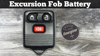 2000 - 2005 Ford Excursion Key Fob Battery Replacement - How To Change Replace Remote Fob Batteries