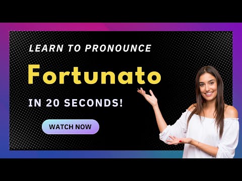 Learn How to Pronounce Fortunato (Mexico/Mexican Pronunciation) with Audio and Phonetic Spelling