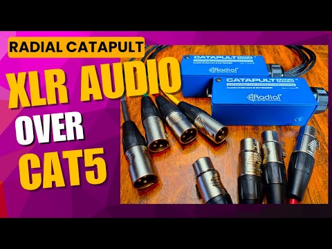 Radial Catapult Mini – 4-Channel Analog Audio Snake Over Cat 5 Cable - 4 ch XLR Over Ethernet Cable
