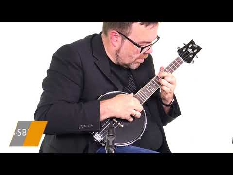 Ortega Guitars OUBJ100-SBK Bangolele Series Concert Bangolele in Satin Black w/ Demo Video image 4