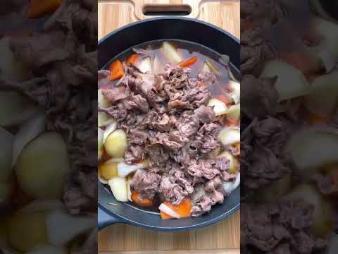 Japanese Meat and Potato Stew - Nikujaga