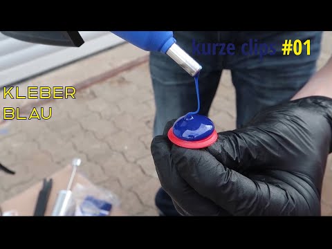 Ausbeulkleber unident blau Art. 6665 , Schmelzkleber für PDR Klebetechnik