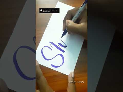 name request part 2 🌸💜 #calligraphy #domsbrushpens #lettering #shamila #namecalligraphy #name