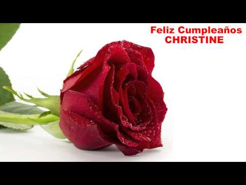 Christine - flowers - Happy Birthday