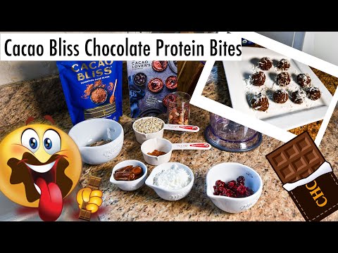 Cacao Bliss Chocolate Protein Bites Tutorial