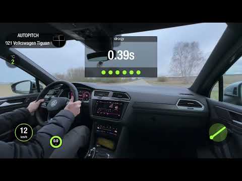 VW TIGUAN R 2.0TSI AT 4WD 2021 STAGE-1. 0-200 ACCELERATION