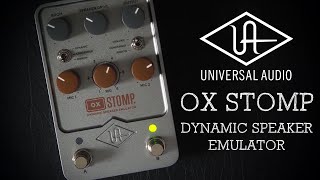 Video thumbnail for Universal Audio UAFX OX Stomp Dynamic Speaker Emulator (Stereo) by Pedal of the Day