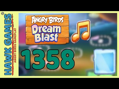 Angry Birds Dream Blast Level 1358 - Walkthrough, No Boosters