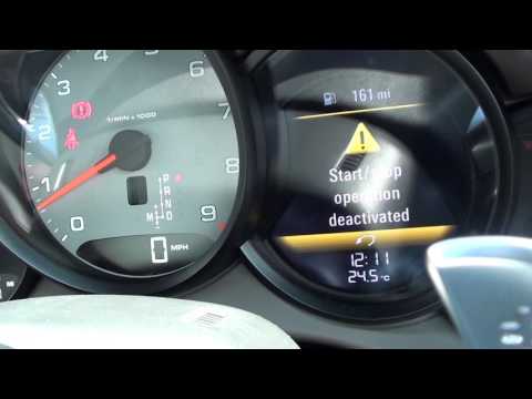 Porsche Start Stop Operation Deactivated Explained
