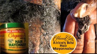 ❤ 51|GhanaCuty: Africa's Best ORGANICS Hair Mayonnaise on Natural Hair Tutorial & Review ❤