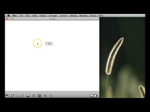 Max MSP V6 Tutorial 14 - Setting initial values