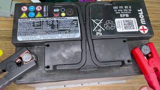 How to test an AGM/EFB (enhanced flooded) starter car battery for capacity and current DIY