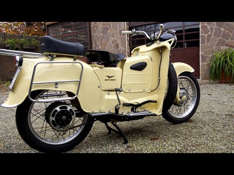 MOTO GUZZI GALLETTO 192 c.c. YEAR 1956 FROM THE FARMHOUSE TO THE ROAD ONE YEAR FULL RESTORATION