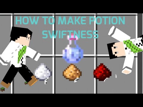 How to make Swiftness Potions ||  Minecraft