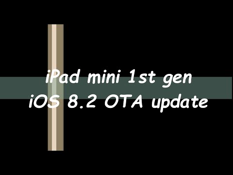 iPad mini 1st gen iOS 8.2 OTA(over-the-air) update 更新