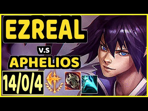 EZREAL vs APHELIOS - 14/0/4 KDA BOTTOM ADC CHALLENGER GAMEPLAY - KR