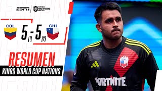 CHILE VENCIÓ A COLOMBIA Y TERMINÓ INVICTO EN LA FASE DE GRUPOS | Colombia 5-5 Chile | RESUMEN