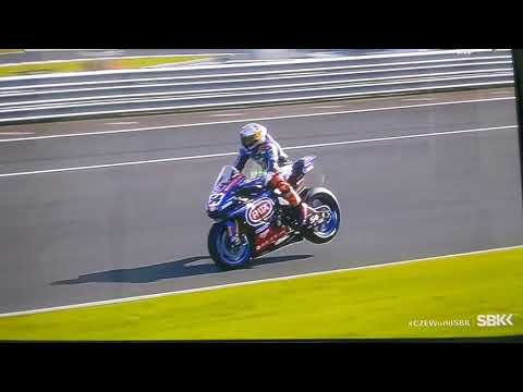 SBK 2021 Toprak Razgatlioglu Stoppie Skill..  Power...power..power...