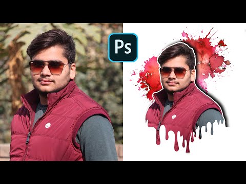 Dripping Effect | Splatter Effect | Photoshop Editing Tutorial by Deepak verma