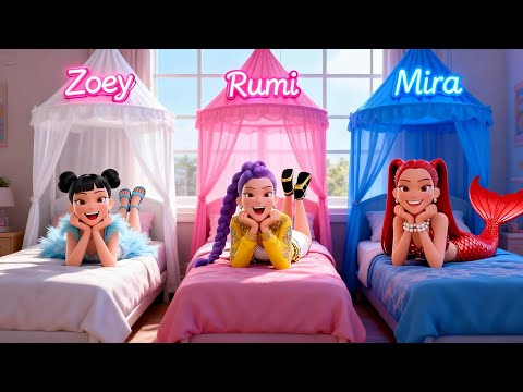 Ultimate Room Makeover Challenge! Rumi vs Mermaid Mira vs Zoey | K-Pop Demon Hunters