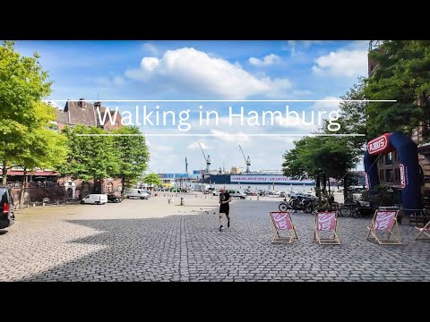 Walking in Hamburg / Vom Bahnhof Altona zum Fischmarkt 4K