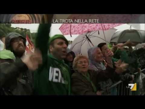 L'ingresso in politica e gli sputtanamenti di Renzo Bossi Piazzapulita 2012 04 05.wmv