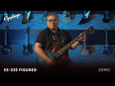 Демонстрация гитары Epiphone ES-335 Figured
