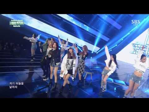 [4minute] Only one thing @ popular song Inkigayo 150215