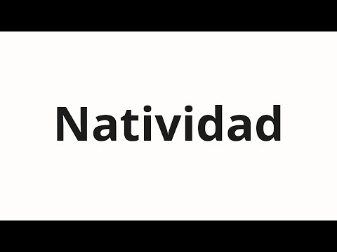 How to pronounce Natividad