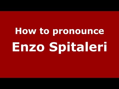 How to pronounce Enzo Spitaleri (Italian/Italy)  - PronounceNames.com