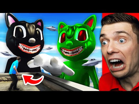 CARTOON CAT vs ALIEN CARTOON CAT In GTA 5 (Scary)