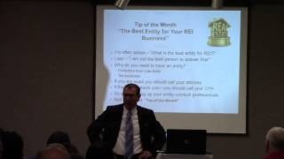 Tip of the Month-  The Best Entity for Your REI Business by Dennis Henson