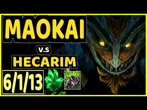 BEANSU (MAOKAI) vs HECARIM - 6/1/13 KDA TOP CHALLENGER GAMEPLAY - EUW