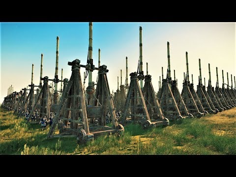 1500 Trebuchets vs 8000 Spear Guards Three Kingdoms Total War