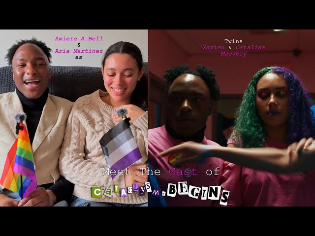 Meet the Cast of upcoming LGBTQ+ Dystopian series cataclysm.begins | Amiere A. Bell & Aria Martinez