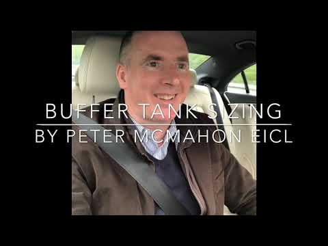 Buffer tank sizing for chillers and heat pumps