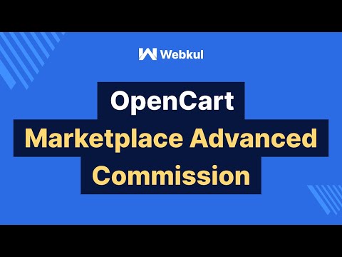 Opencart Marketplace Advance Commission