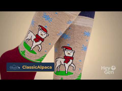Classic Alpaca alpaca socks video 1
