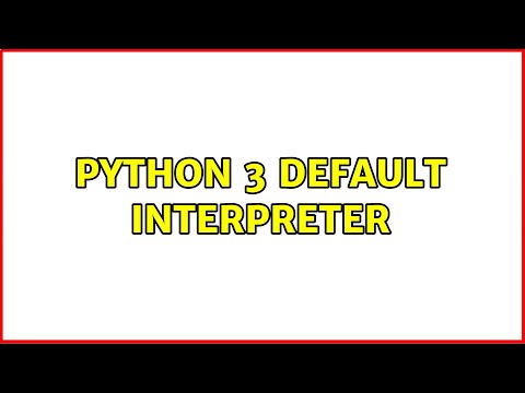 Ubuntu Python 3 Default Interpreter