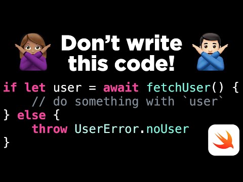 Don't write this code! (use a guard statement instead 😌) thumbnail